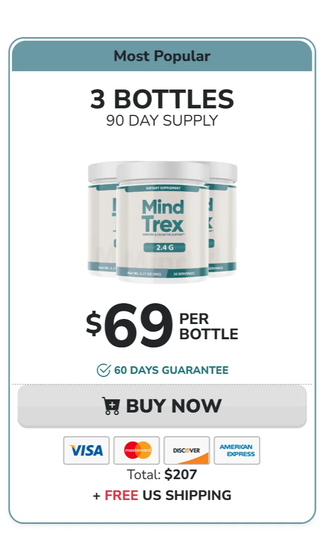 Mind Trex™ 3 bottles pricing